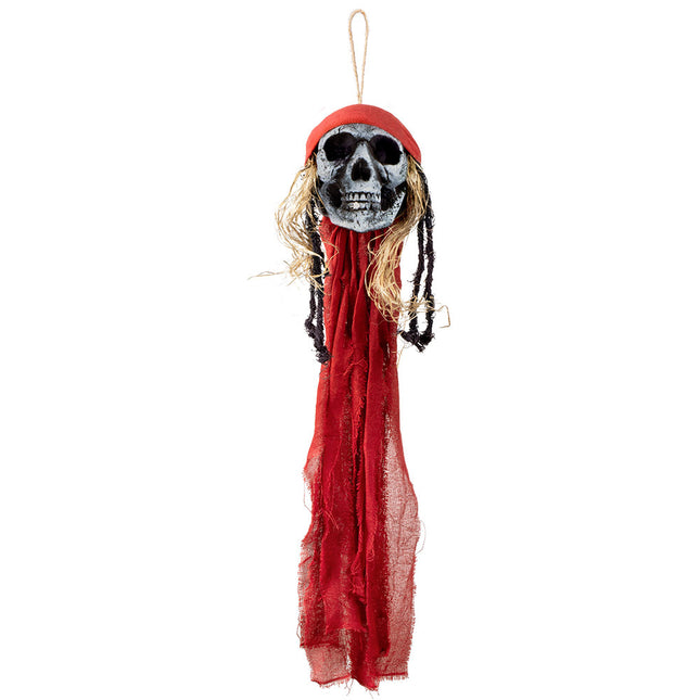 Halloweenowa lalka czaszka pirata