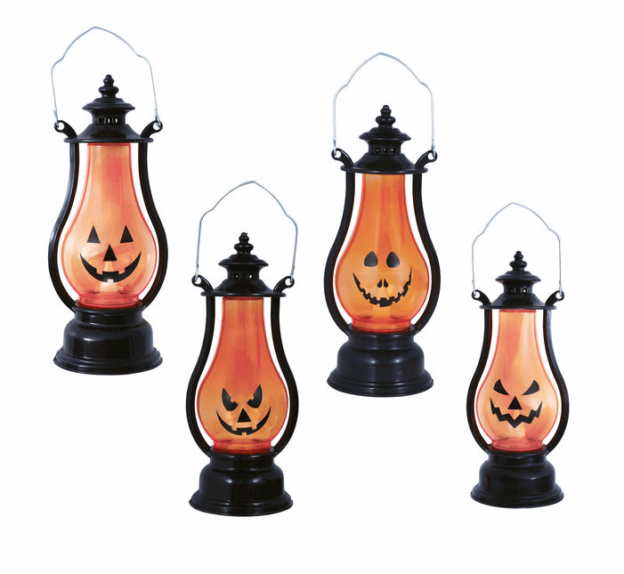 Dekoracja stołu na Halloween Latarnia Dynia 16cm