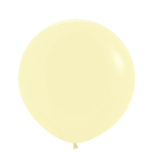 Balony Pastel Matte Yellow 61cm 10szt