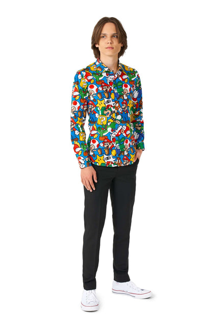 Super Mario Shirt Boy Teen OppoSuits