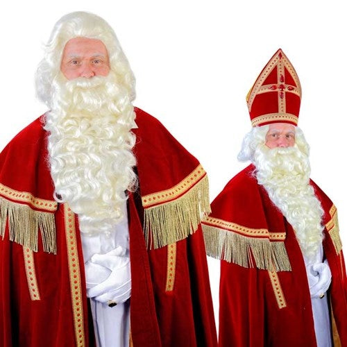 Sinterklaas Beard Kanekalon 55cm 3-częściowy