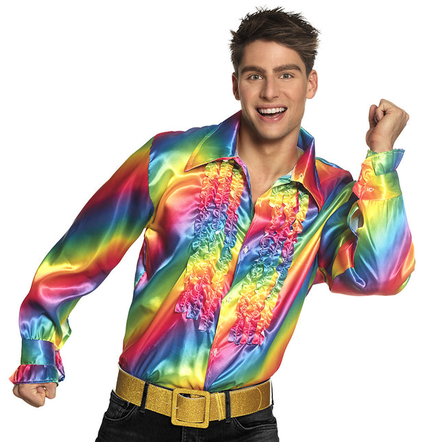 Bluza męska z falbanką Rainbow