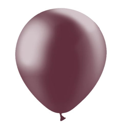 Balony Bordeaux Czerwone Metaliczne 30cm 50szt