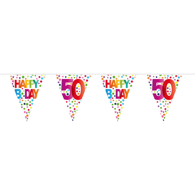 Girlandy 50 Years Dots 10m