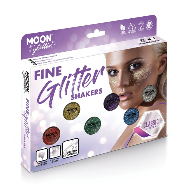 Moon Glitter Classic Fine Glitter Shakers Blue 5g