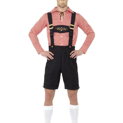 Zestaw Lederhosen czerwony