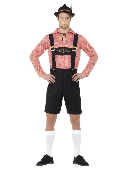 Zestaw Lederhosen czerwony