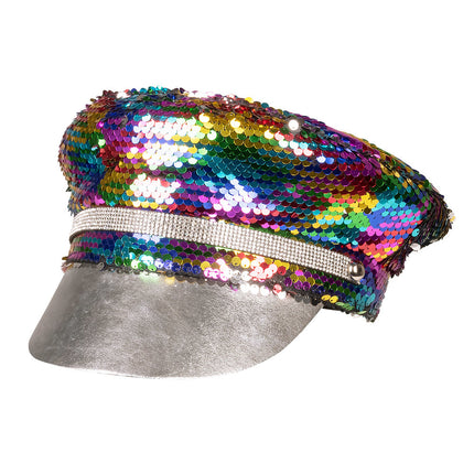 Czapka Reversible Rainbow Silver