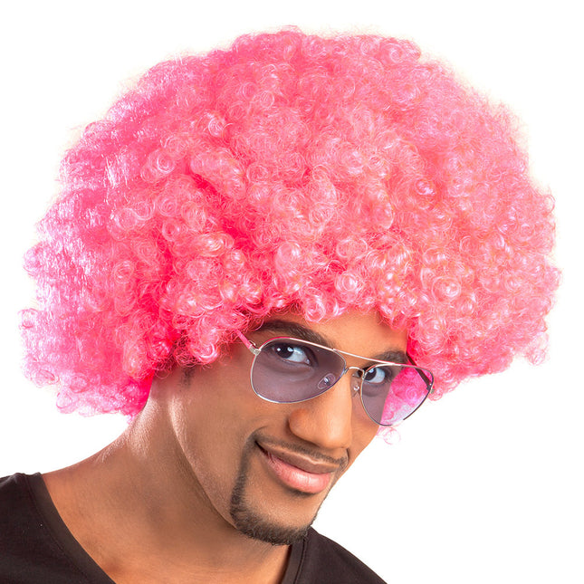 Różowa peruka Groove