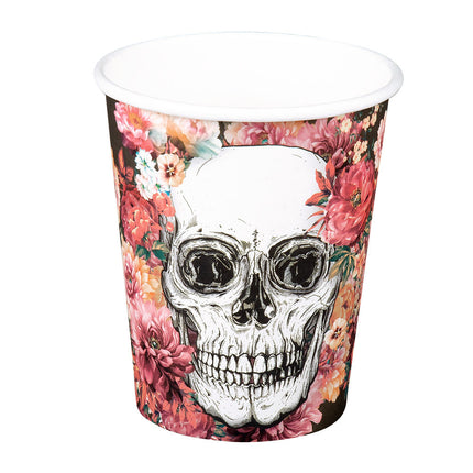 Kubki Dia De Los Muertos Papier 210ml 10szt