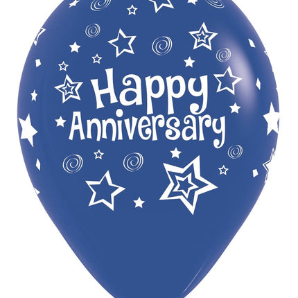 Balony Happy Anniversary Mix 30cm 25szt