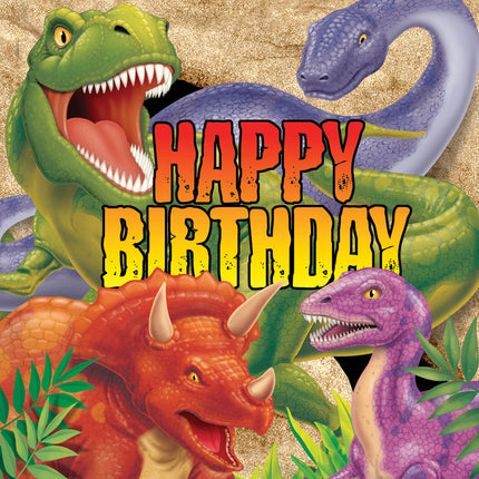 Serwetki Dino Happy Birthday 33cm 16szt