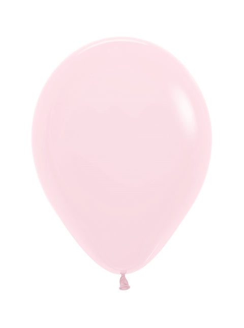 Balony Pastel Matte Pink 25cm 100szt