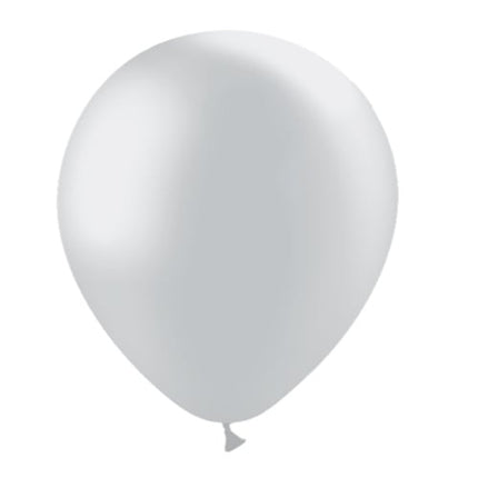 Balony srebrne metaliczne 30cm 10szt