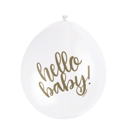 Balony urodzinowe Hello Baby 25cm 10szt