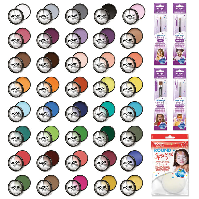 Moon Creations Pro Face Paint Cake Pots White 36g