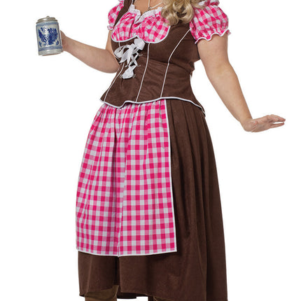 Różowa sukienka Dirndl Oktoberfest Ladies Long