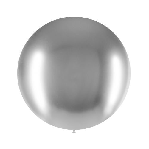 Srebrny balon gigant chrom 60 cm