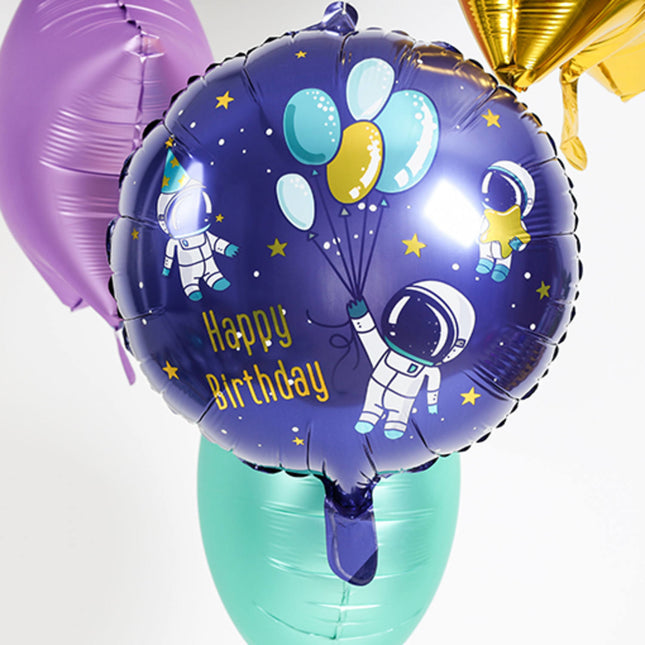 Balon helowy Happy Birthday Space Empty 45cm