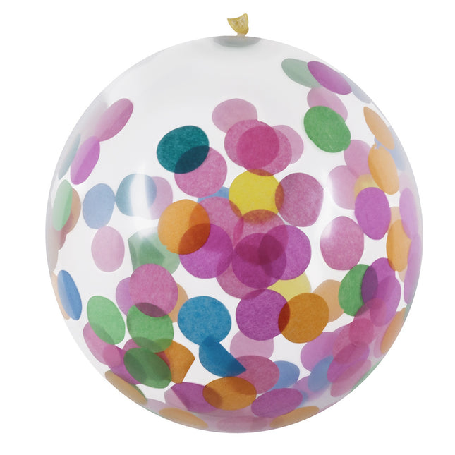 Kolorowe balony konfetti 30cm 5szt