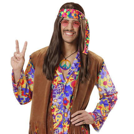 Kolorowy naszyjnik Hippie Rainbow