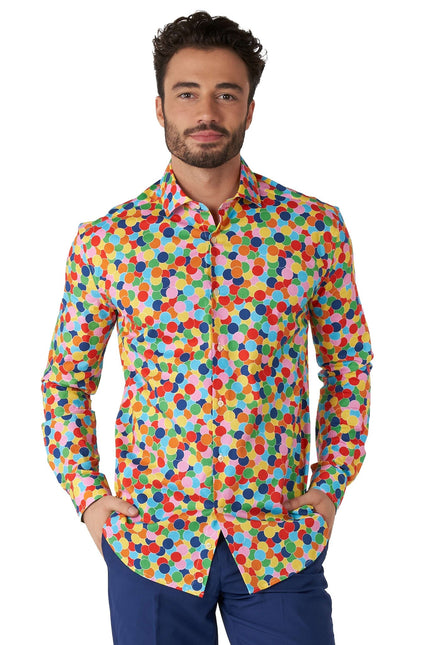 Party Confetti Shirt Men OppoSuits