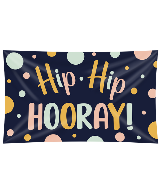 Flaga Gable Hip Hip Hooray 1.5m