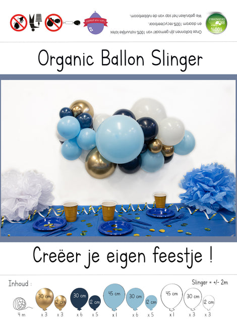 Zestaw do samodzielnego wykonania balonów Organic Blue