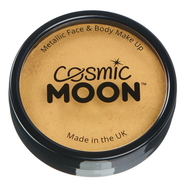 Cosmic Moon Metallic Pro Face Paint Cake Pots Gold 36g