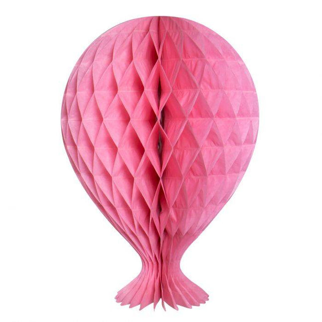 Balon w kształcie plastra miodu jasnoróżowy 37 cm