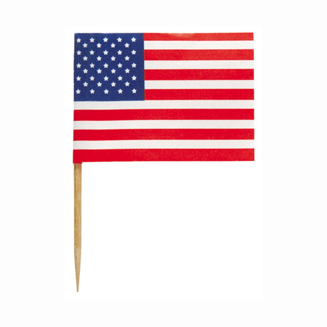 Naklejki z flagą USA 6,5cm 30szt