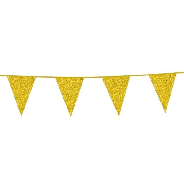 Gold Flagline Glitter 6m