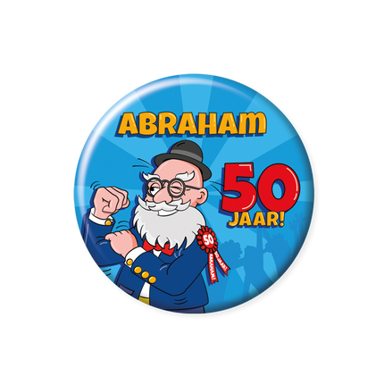 Przycisk Abraham 50 lat 5,5 cm