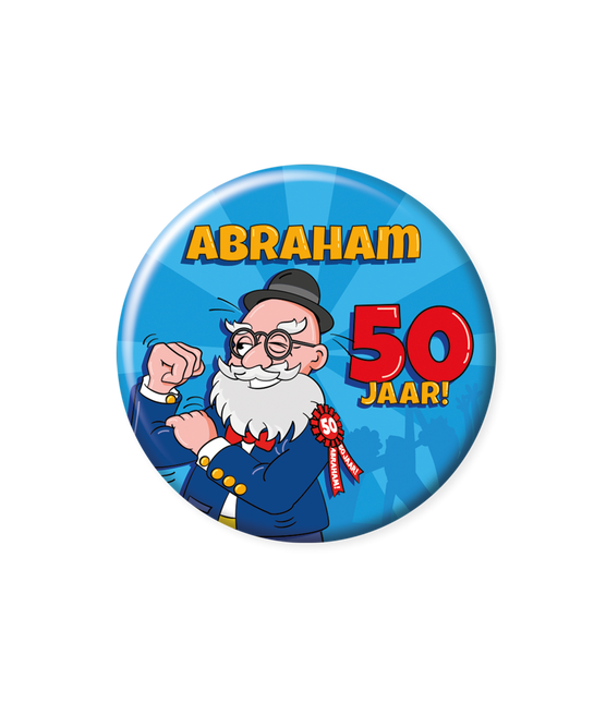 Przycisk Abraham 50 lat 5,5 cm