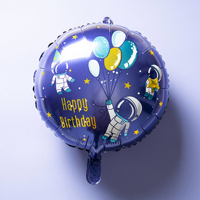 Balon helowy Happy Birthday Space Empty 45cm