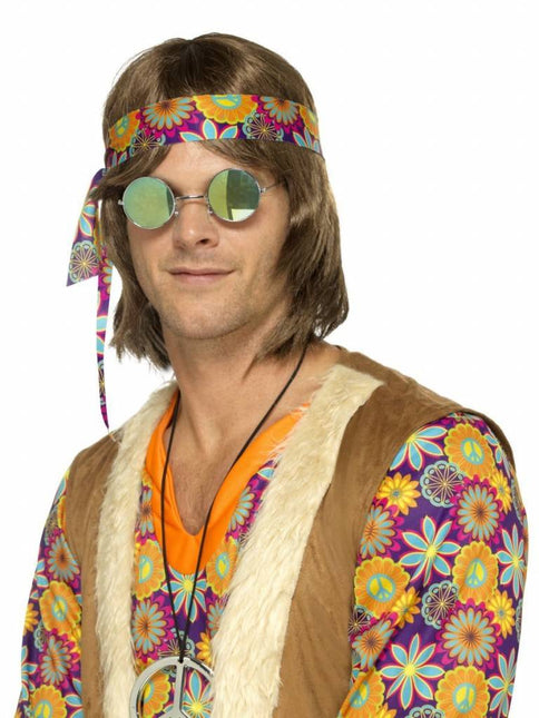 Lustrzane okulary w stylu hippie