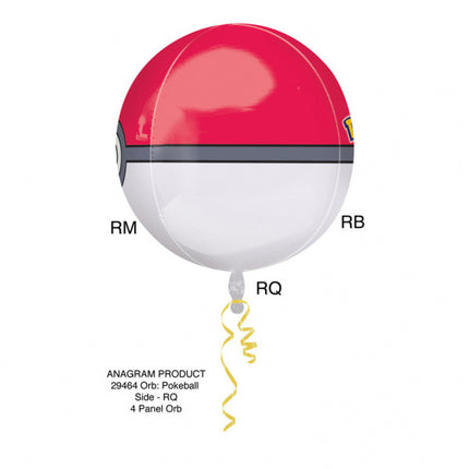 Pokemon Helium Balloon Pokeball 40cm pusty