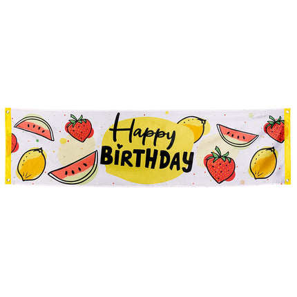 Baner Happy Birthday Fruit 1,8 m