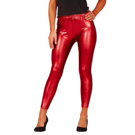 Czerwone legginsy Metallic 1m