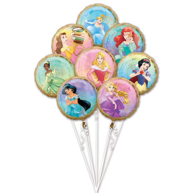 Zestaw balonów helowych Disney Princesses 8 szt. pusty