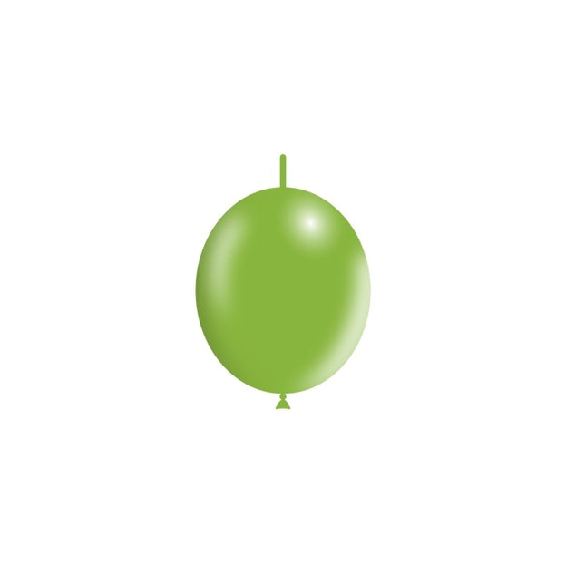 Balony z zielonym guzikiem Apple 15 cm 100 szt.