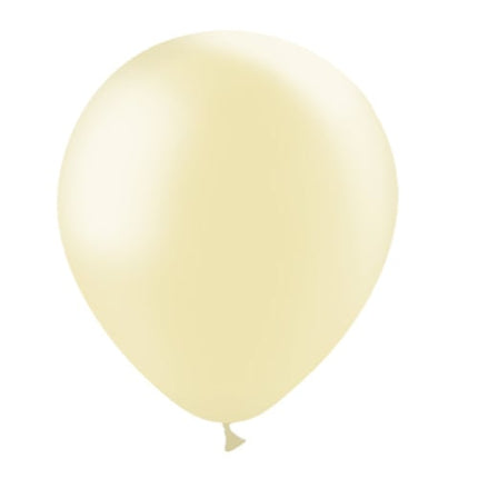 Balony metaliczne w kolorze kości słoniowej 30cm 50szt