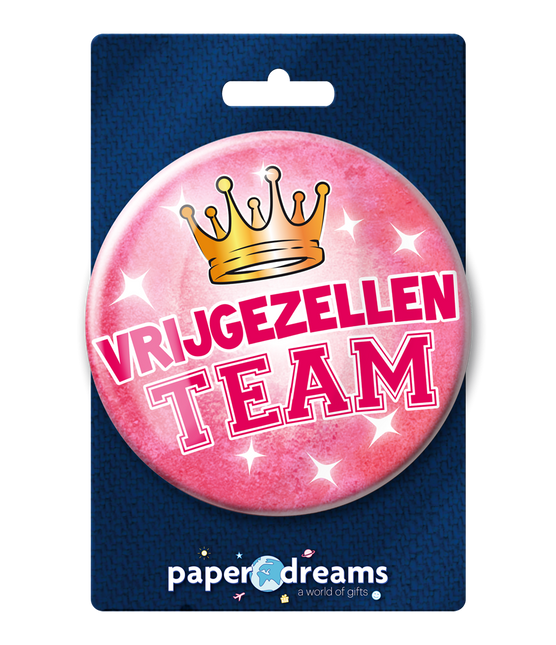 Button Bachelorette Team Woman 10.2cm