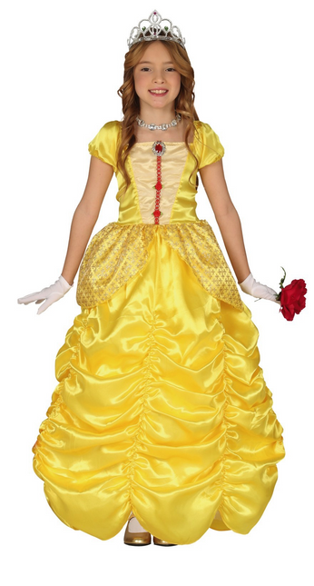 Sukienka księżniczki dziecięca żółta