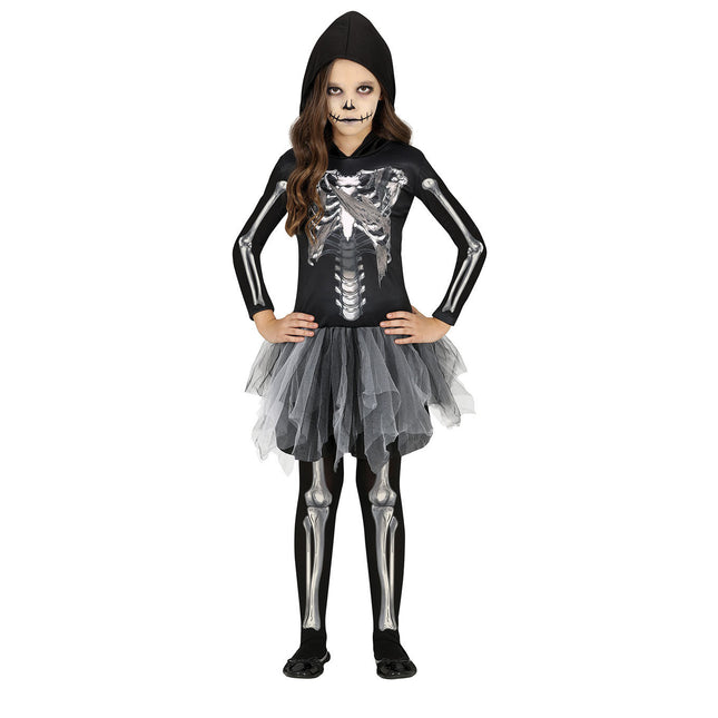 Dziewczęca bluza z kapturem Skeleton Halloween Costume