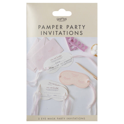 Zaproszenia Pamper Party 5szt