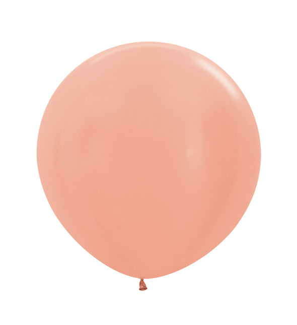 Balony Metallic Rose Gold 61cm 10szt