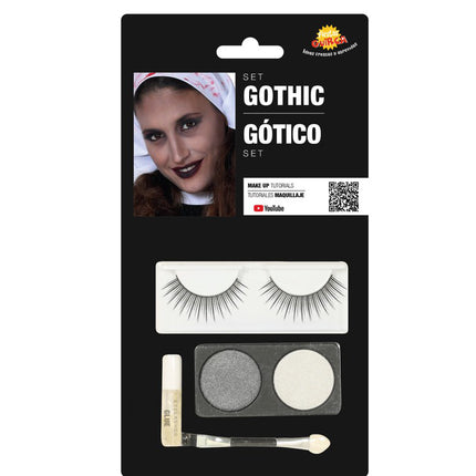 Zestaw do makijażu Goth Silver White 4 szt.