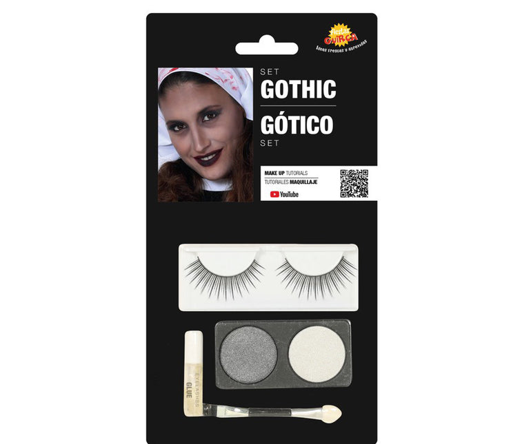 Zestaw do makijażu Goth Silver White 4 szt.