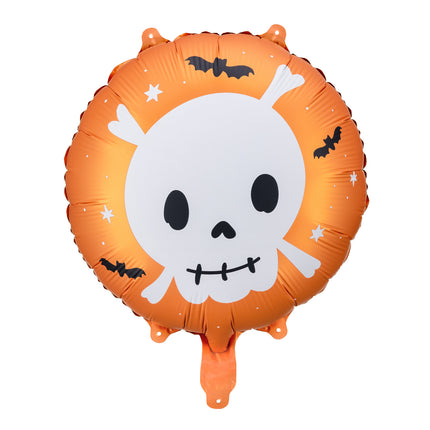 Balon helowy na Halloween Głowa Śmierci pusty 45cm